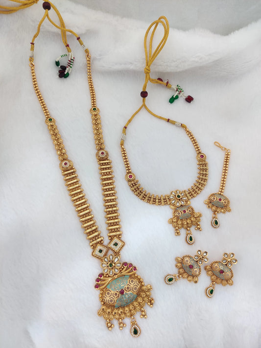 Rajwadi Jewellery Combo Set For Women