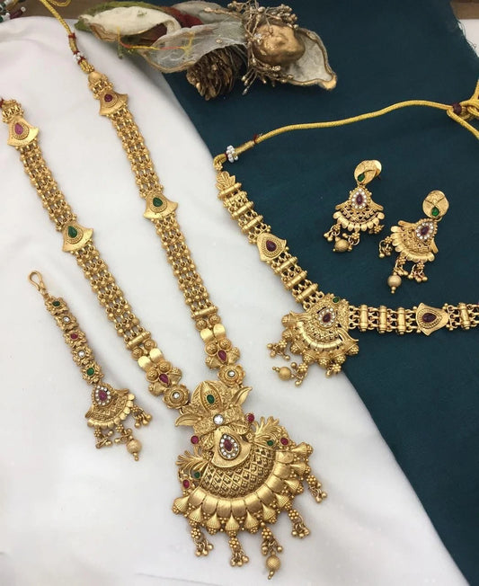 Treditional Jewellery Combo Set | Rajwadi Nacklace Combo Set