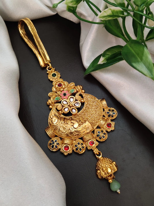 Rajwadi Juda | Rajwadi Gold Juda For Women