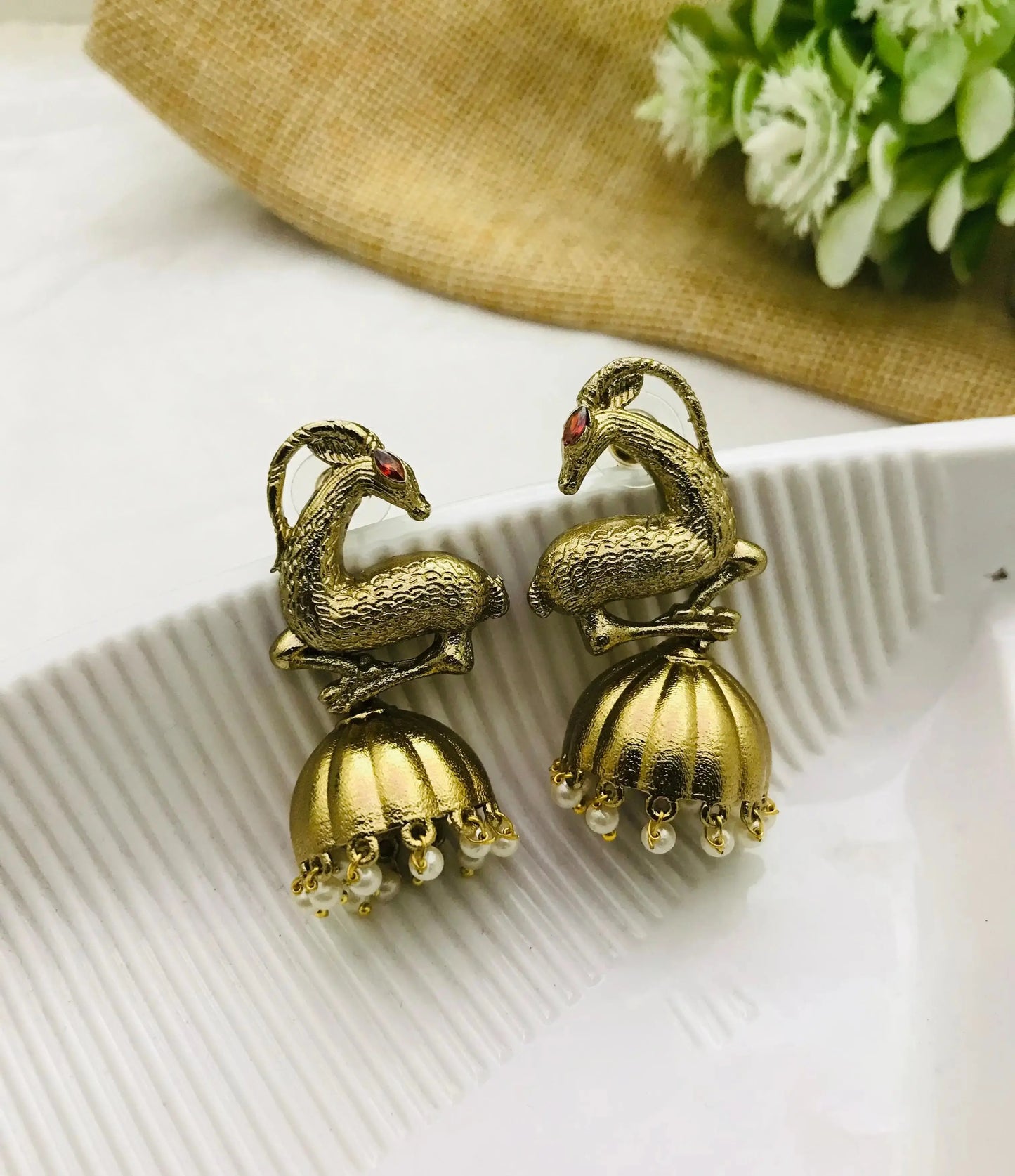 Jhumka | Modern Traditional Gold Jhumka Design