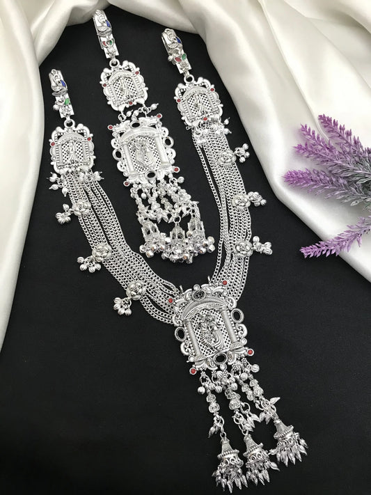 Radha Krishna Kandora Design | Kamar Kandora Silver Combo Set