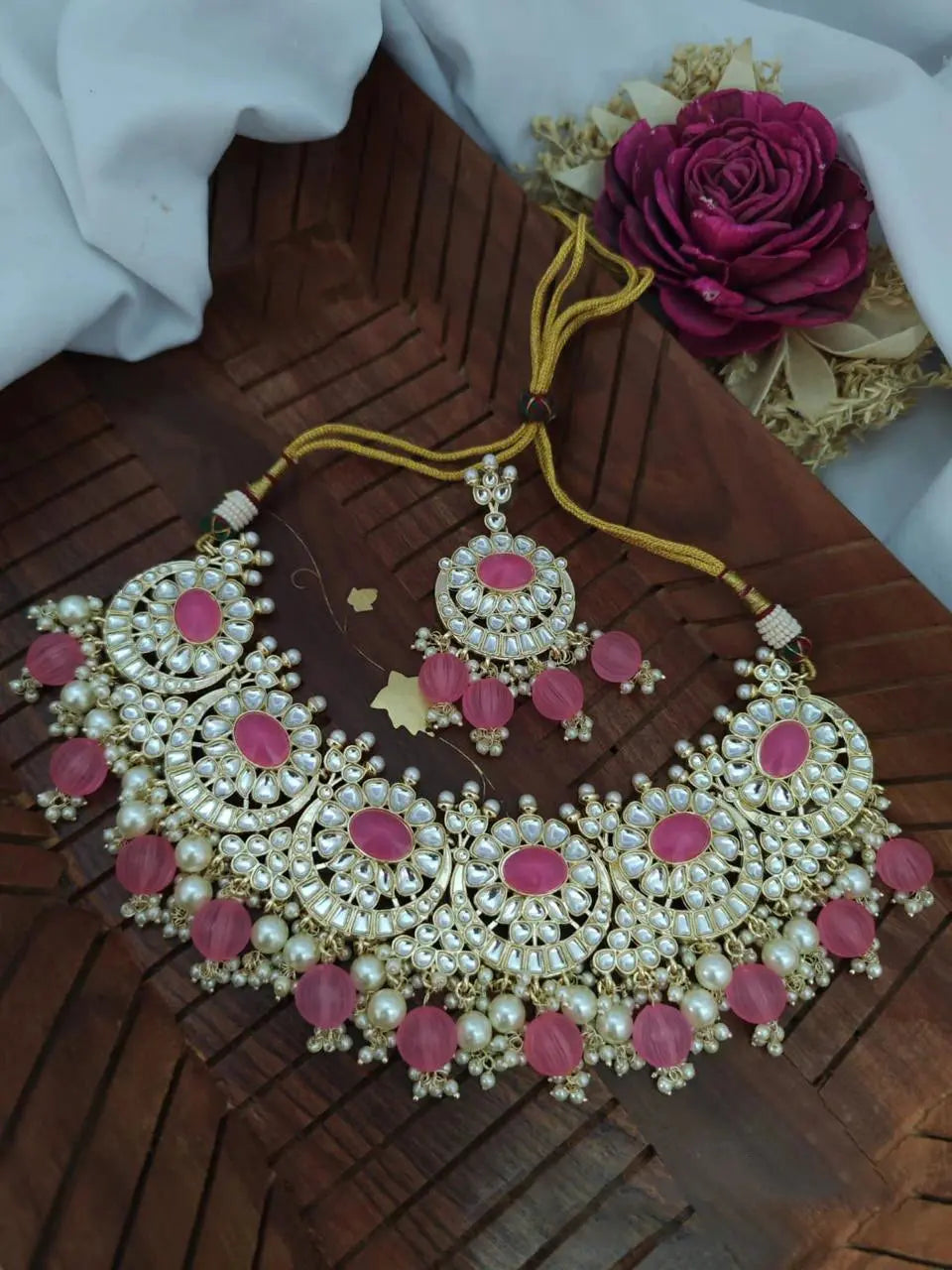 Kundan Necklace | Kundan Earrings | Kundan Jewellery Set BelliVelli