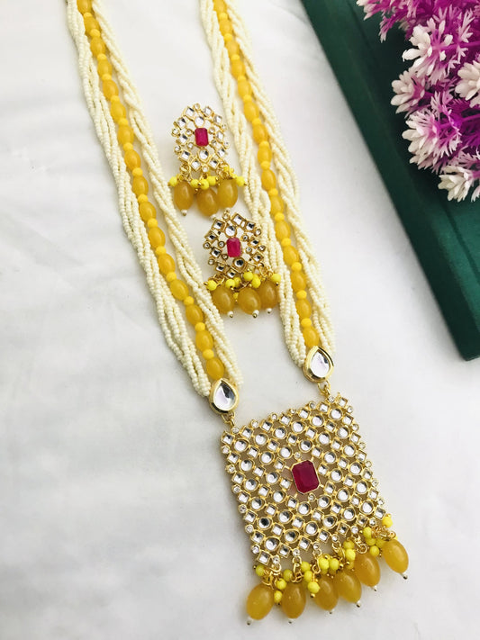 Moti Kundan Necklace | Moti Kundan Set