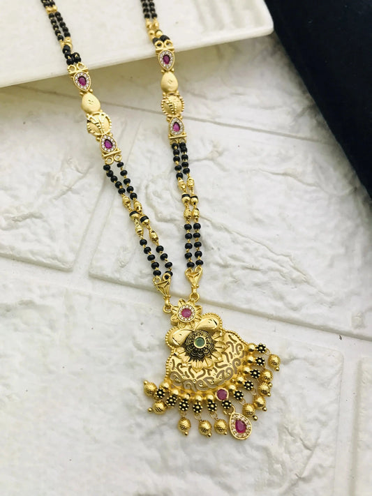 Rajwadi Mangalsutra Design | Gold Mangalsutra Design