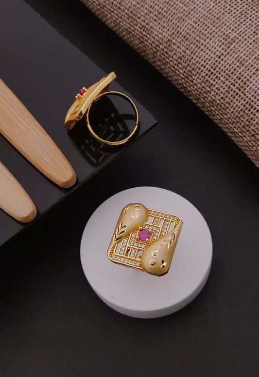 Luxury AD Ring Design | Imitation AD Ring For Women